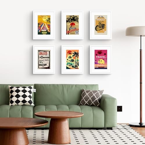 , 12×16 Picture Frame – Solid Wood with Real Glass – Display 1 Pack White