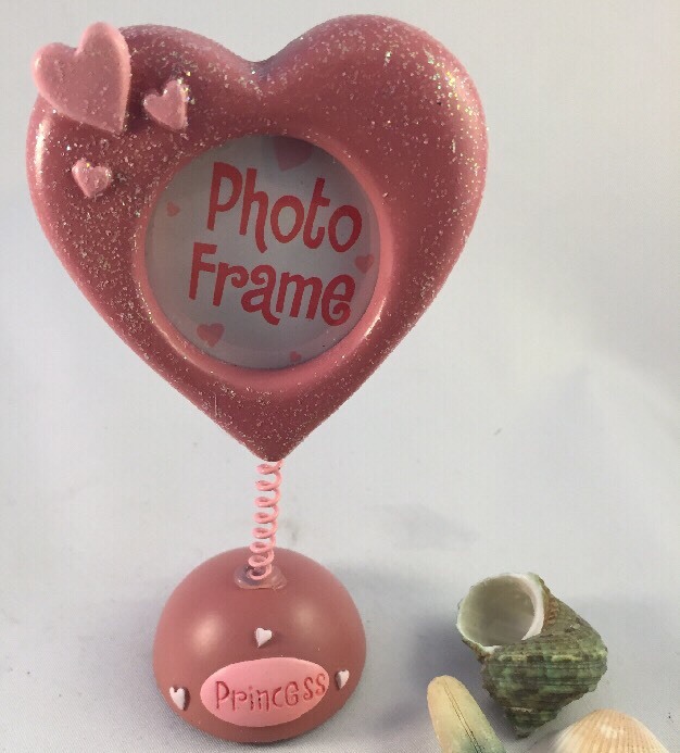 1 Wiggly Princess Photo Frame Light Pink or Dark Pink Color You Choose
