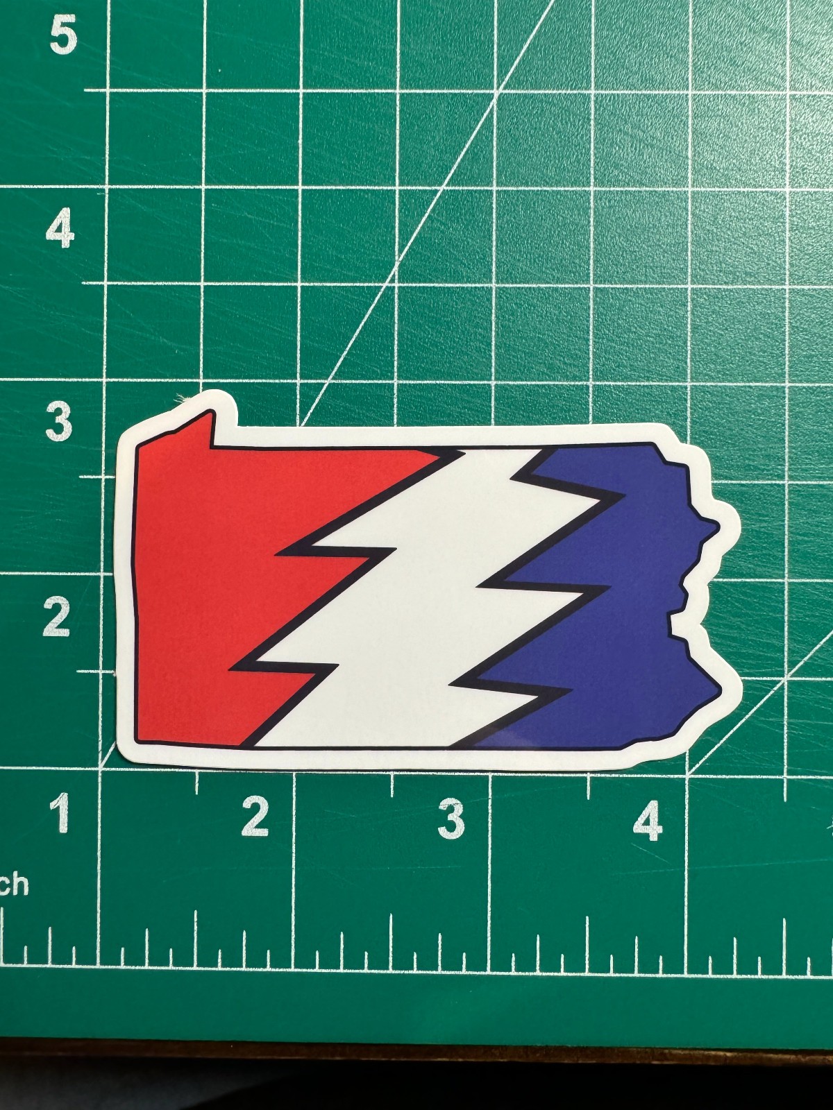 Pennsylvania Stealie – Grateful Dead – Laminated Vinyl Sticker 3&Prime;x2.5&Prime;