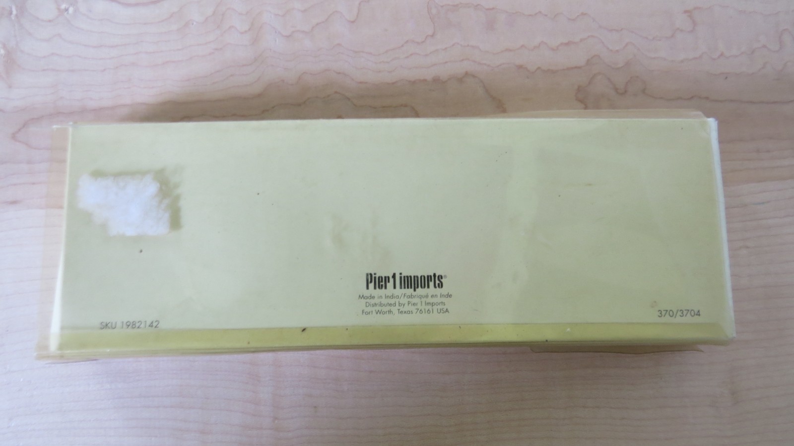New NIP Pier 1 Imports Set of 3 Size 1.5&Prime; x 1.5&Prime; Fabric/Beads Picture Frame Set