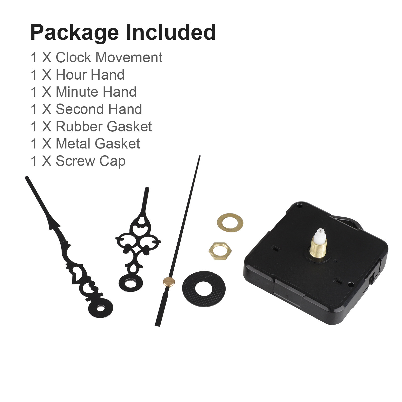 Lots DIY Wall Quartz Clock Movement Mechanism Replacement Repair Kit Tool Parts