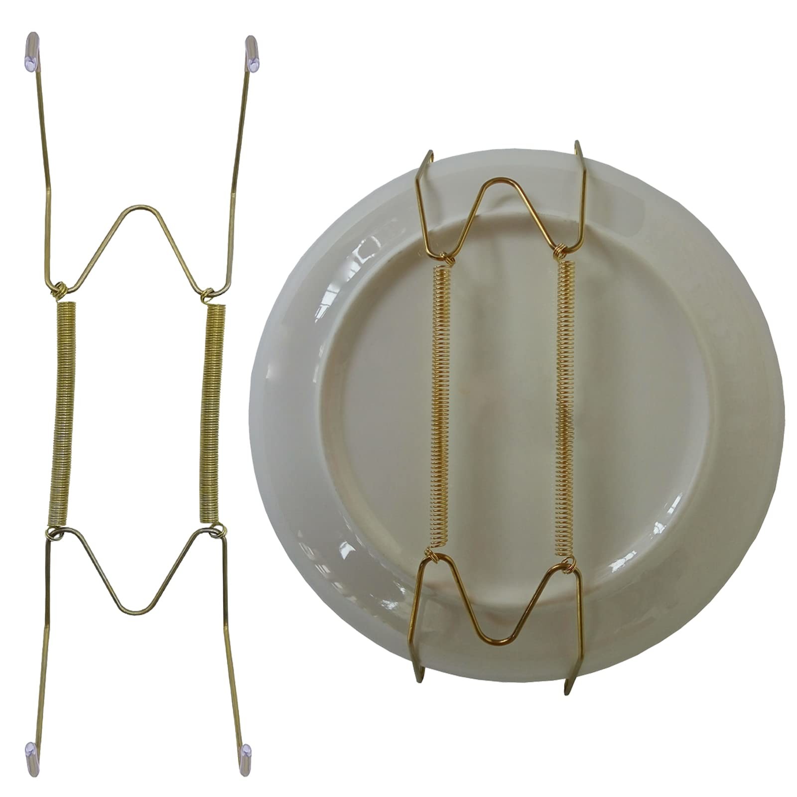 5 Pack 10&Prime; Invisible Plate Hangers with Rubber Covers for 9 to 11 Inch Plates