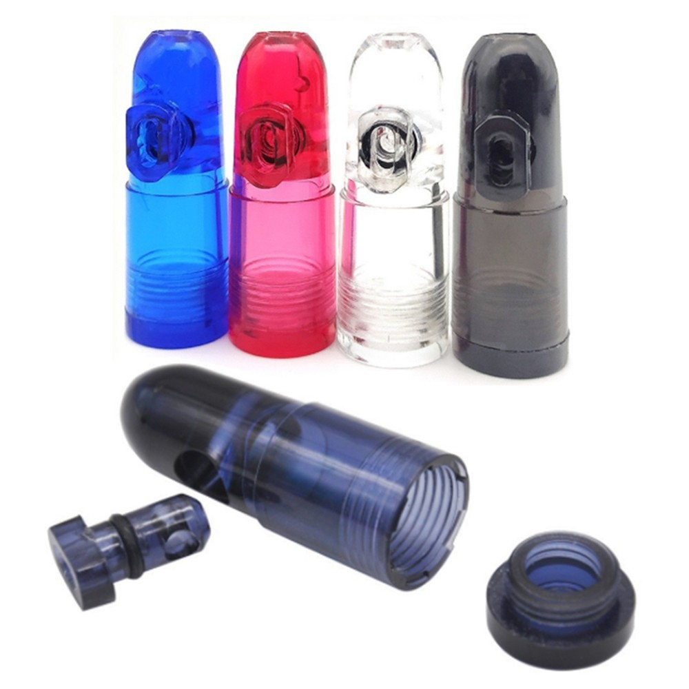 2Pcs Plastic Spice Jars Baskets Storage Box Bullet Dispenser Men Gift For Party