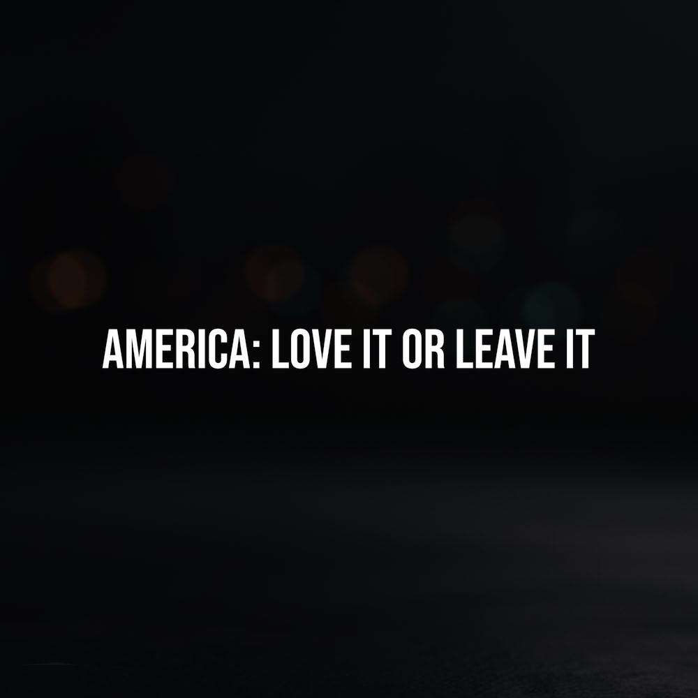 8in Vinyl Decal Sticker – « America: Love It Or Leave It »