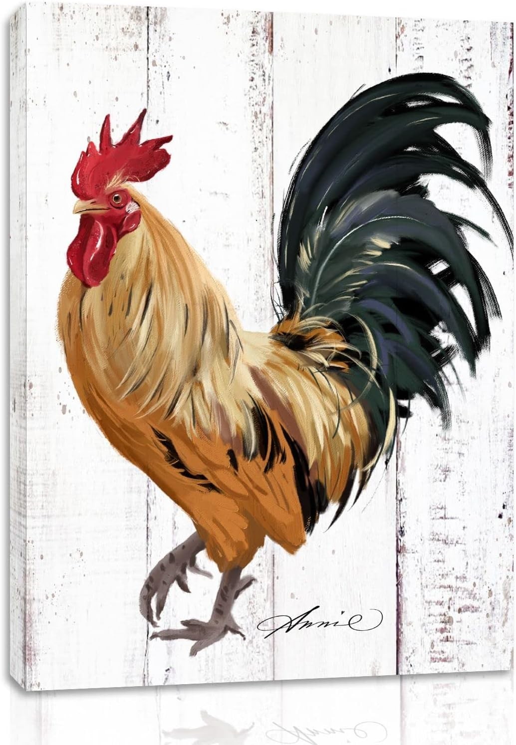Farmhouse Rooster Decor – Lightweight Canvas Art for Kitchen & Dining