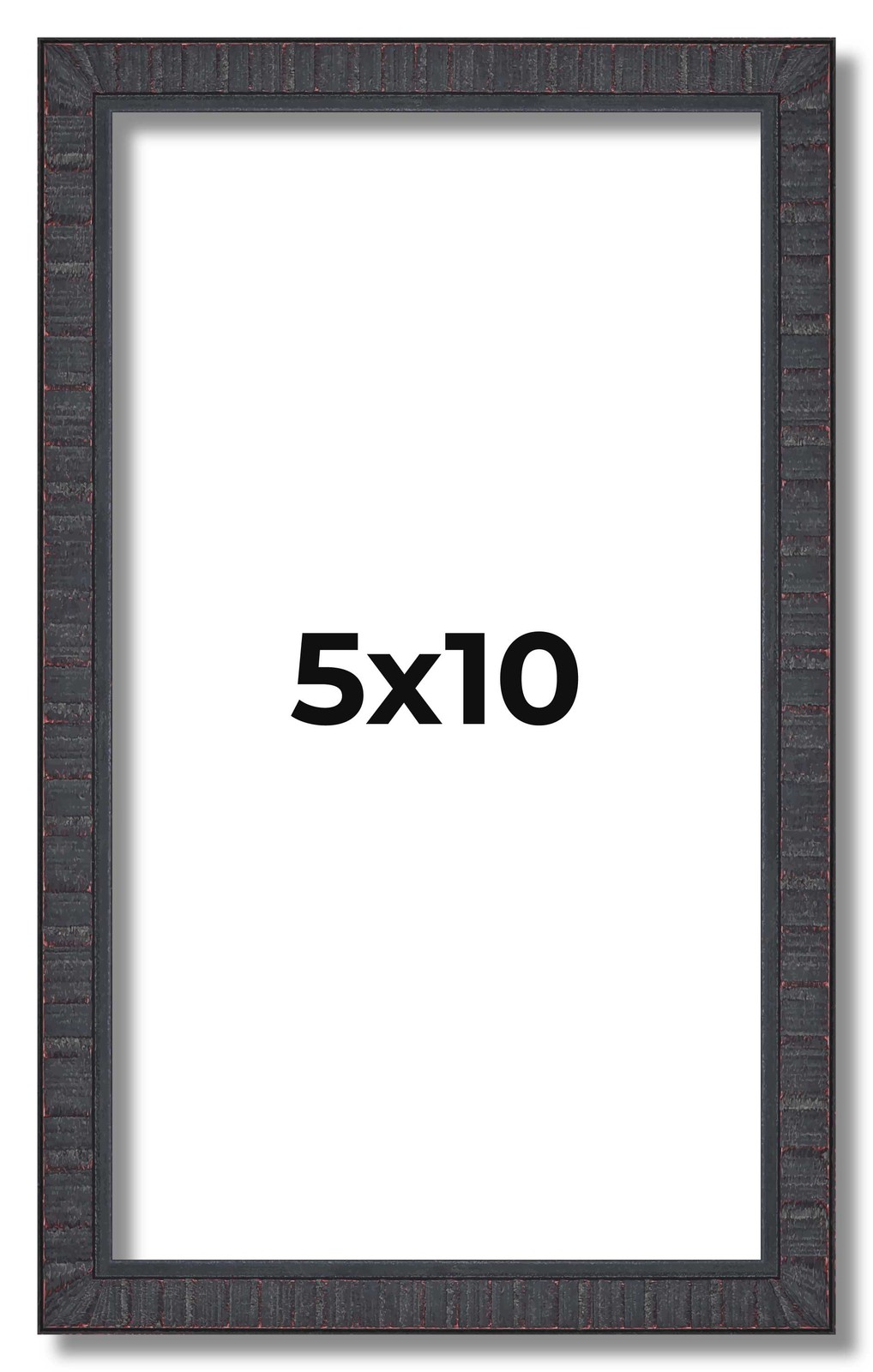 5×10 In Rustic Brown Real Wood Picture Frame Width 0.75 inches | Interior Frame