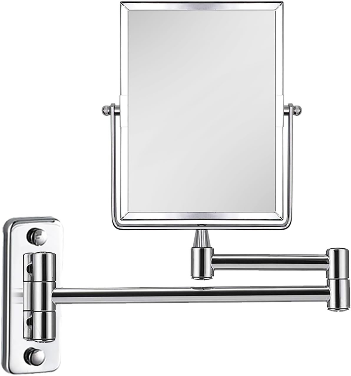 3X Magnifying Wall Mounted Vanity Makeup Mirror | Rectangular 8X6 Inch With