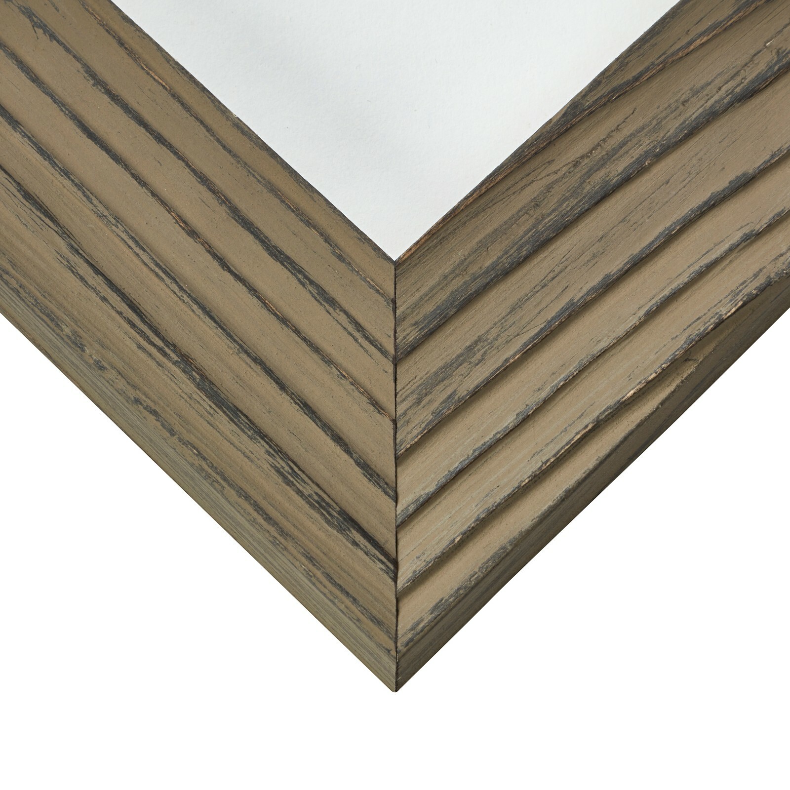 Craig Frames Hausbarn XL, 2.0 Inch Wide Wolf Gray Barnwood Rustic Picture Frame