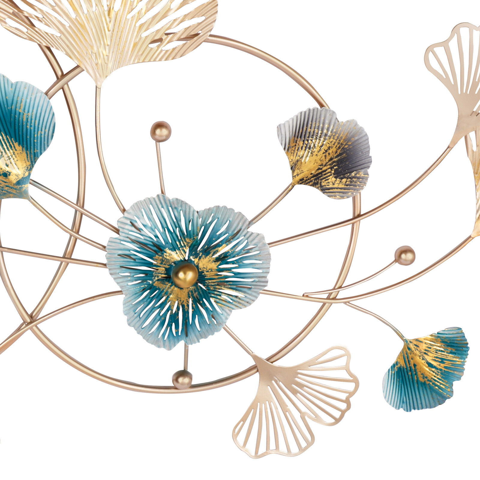 3D Metal Engraving Ginkgo Wall Decor Hanging Art Decor For Bedroom Living Room
