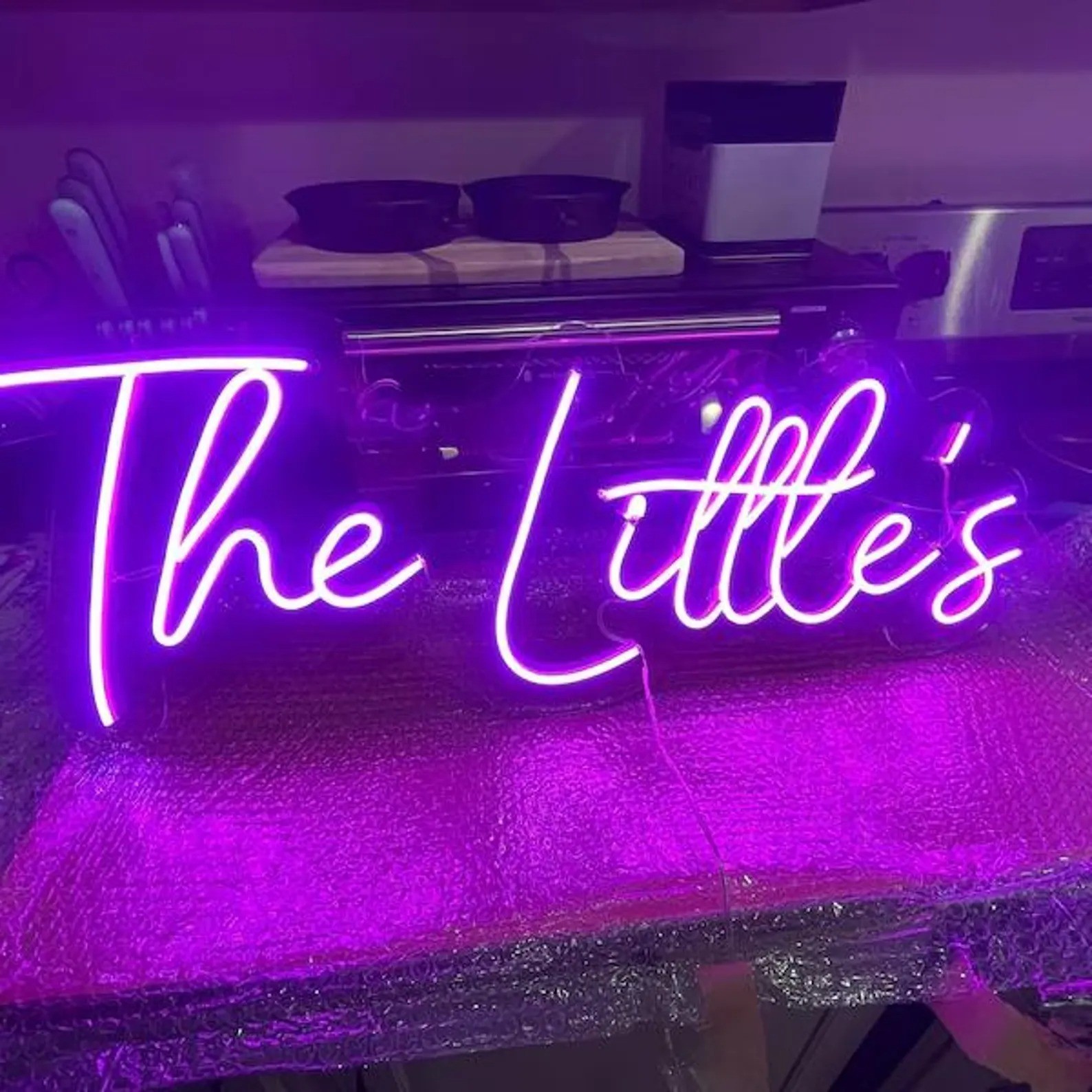 Custom Family Name Neon Sign Personalized LED Home Wall Decor Light