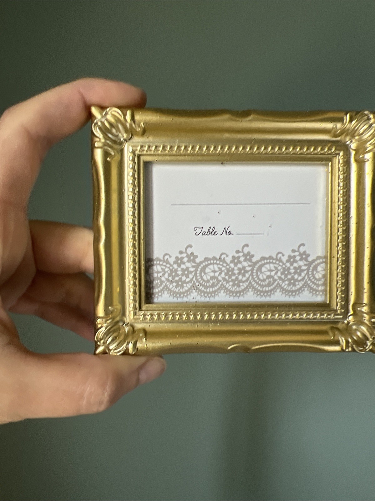 Small Miniature Frame Gold
