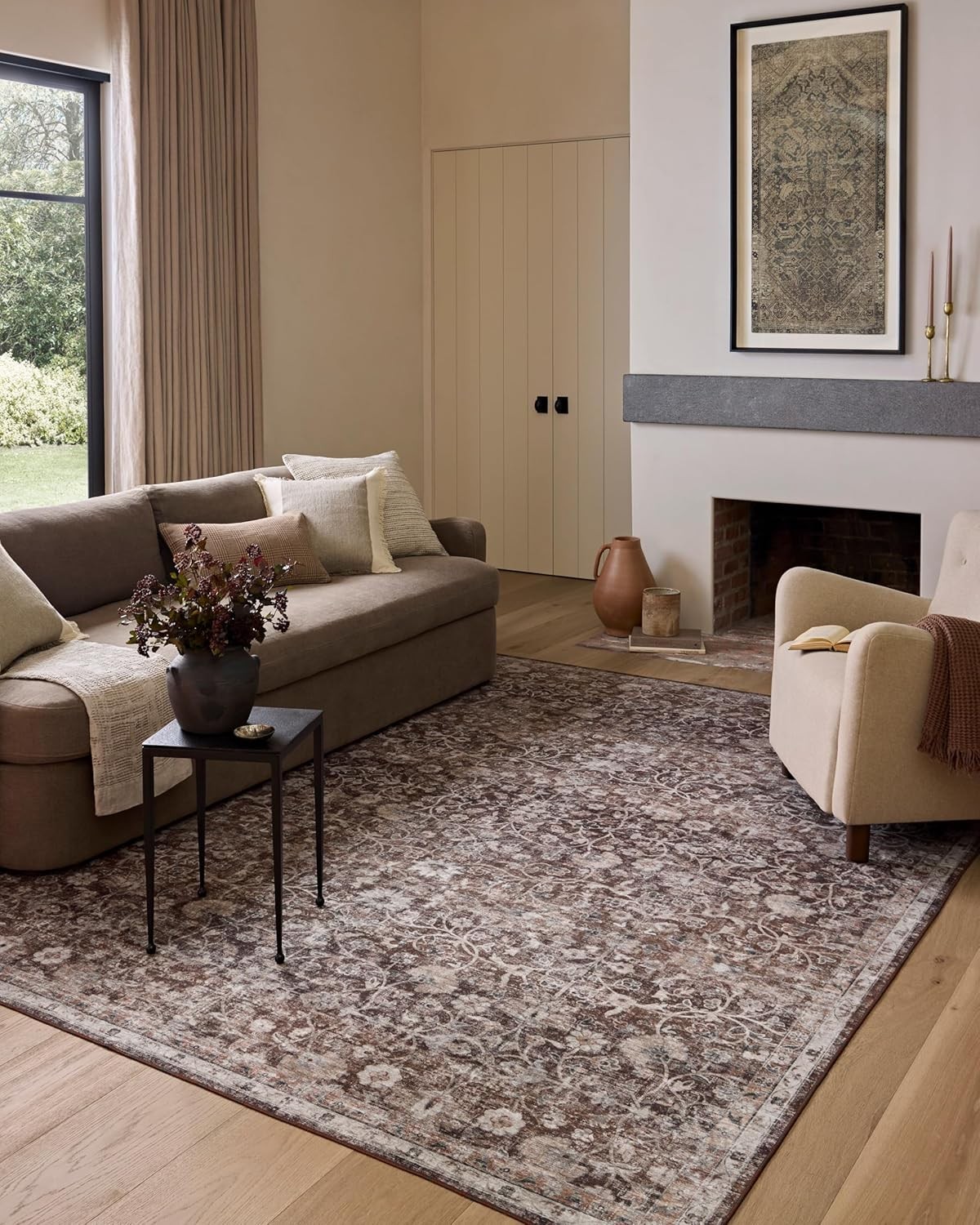 Amber Lewis Josie Collection JOS-02 Earth/Natural 7&prime;-6&Prime; x 9&prime;-6&Prime; Area Rug