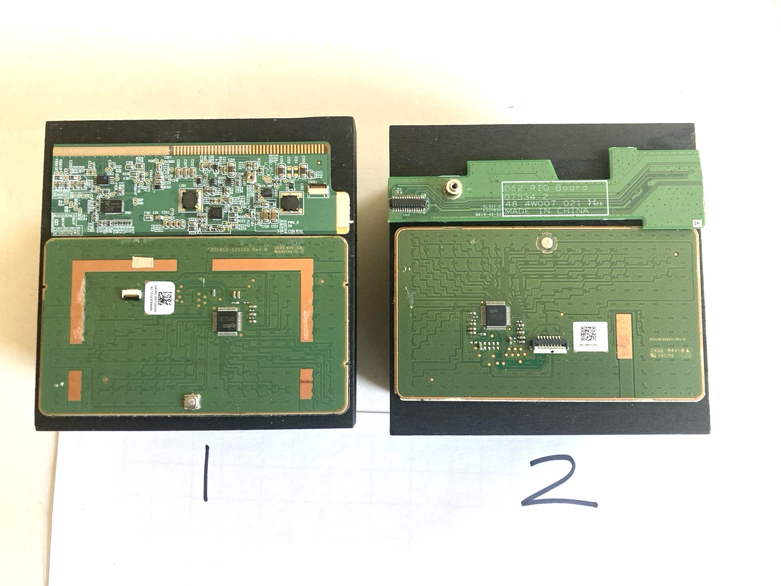 Recycled CIRCUIT BOARD Decorative Storage Box 4x4x2 inches Black Green Wooden