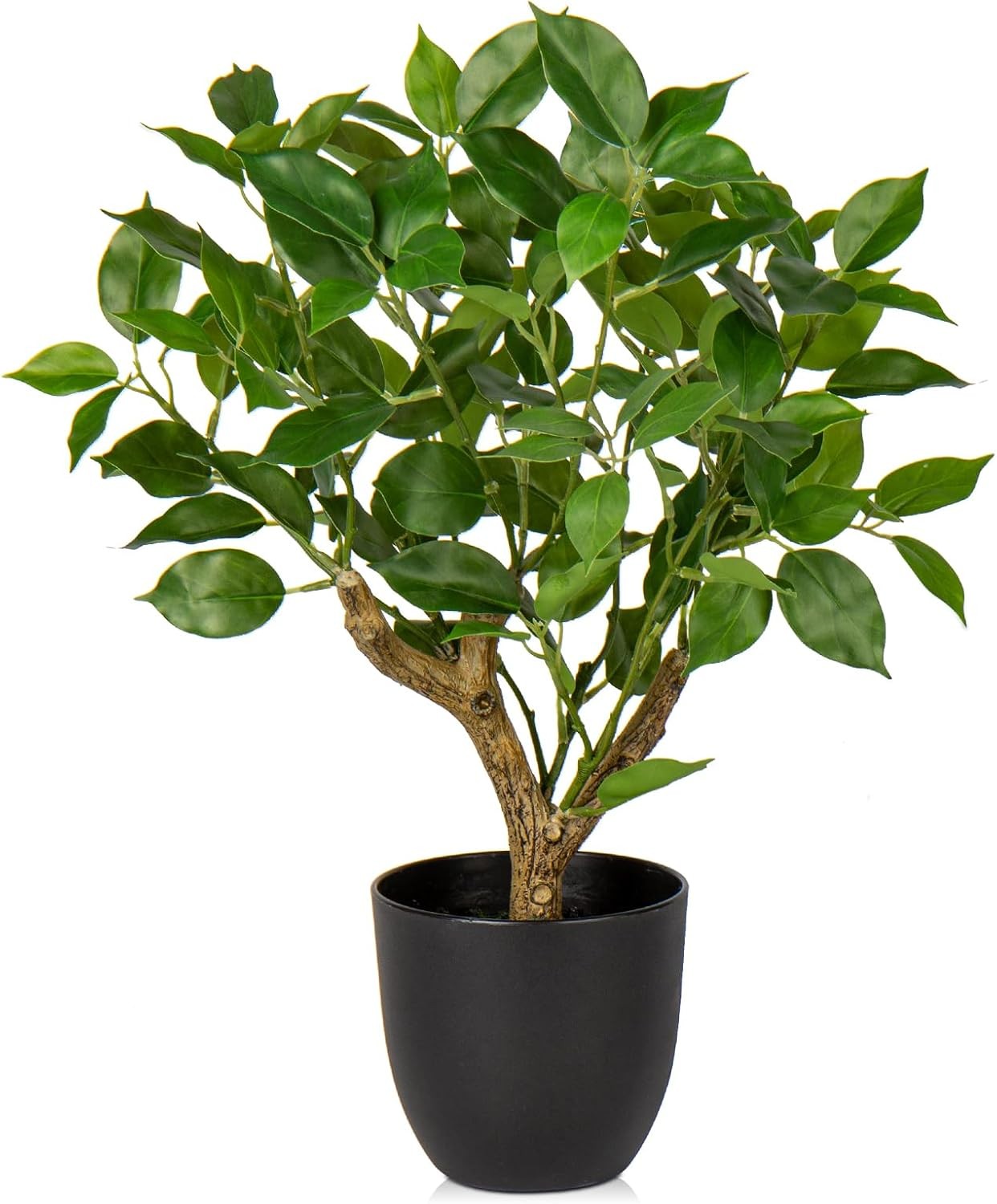 Artificial Tree, 17 » Ficus Bonsai, Premium Faux Planted Potted Decor for Home