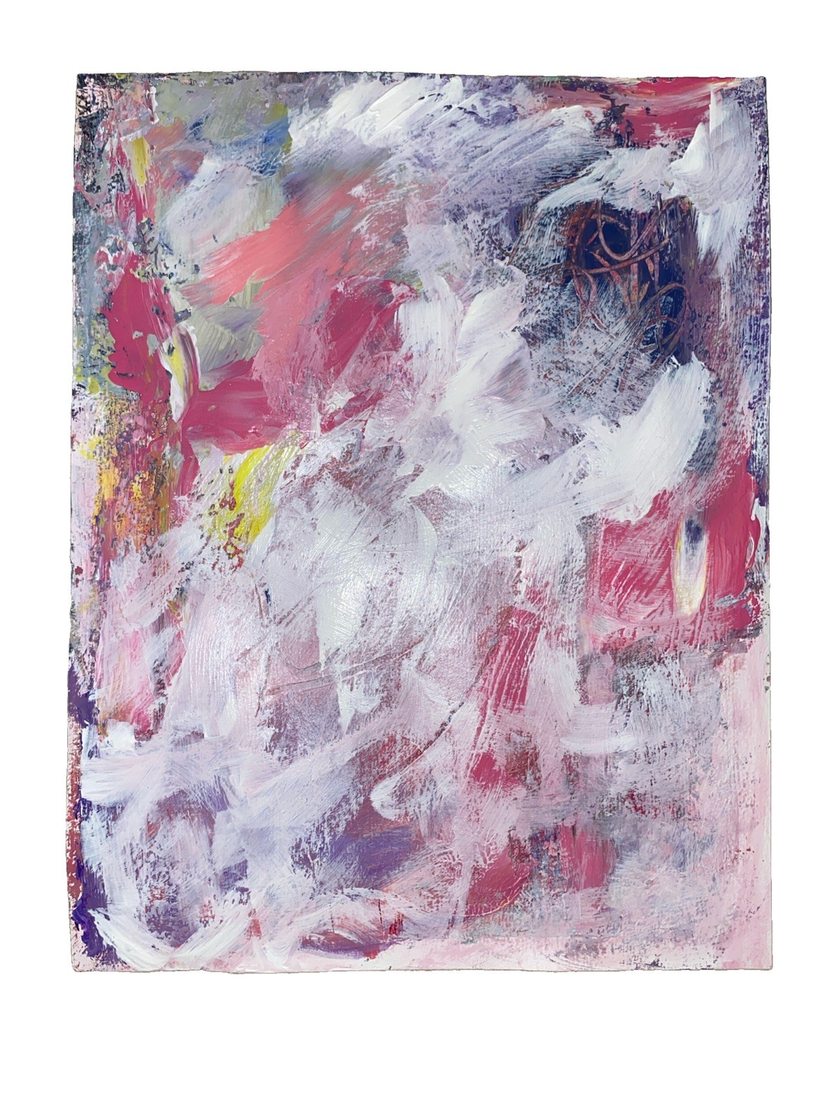 Secret Message, 9×12”, Mixed Media/ 1301b Cold pressed, Signed, Handmade, COA