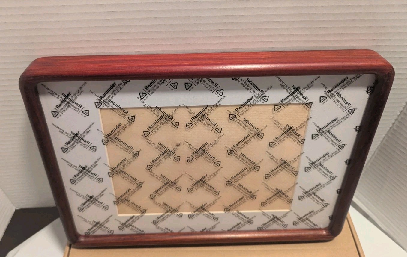 Natural Wooden Photo Frame with Mat Cherry wood -table top display 8.3×11.7. NEW