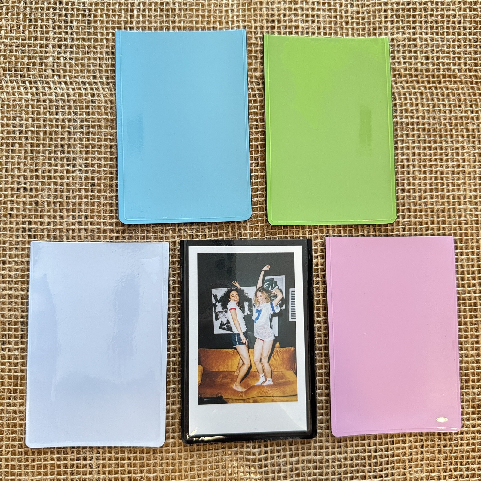 Instax Mini Magnetic Picture Frame 2×3&Prime; Photo Set of 5 Assorted Colors