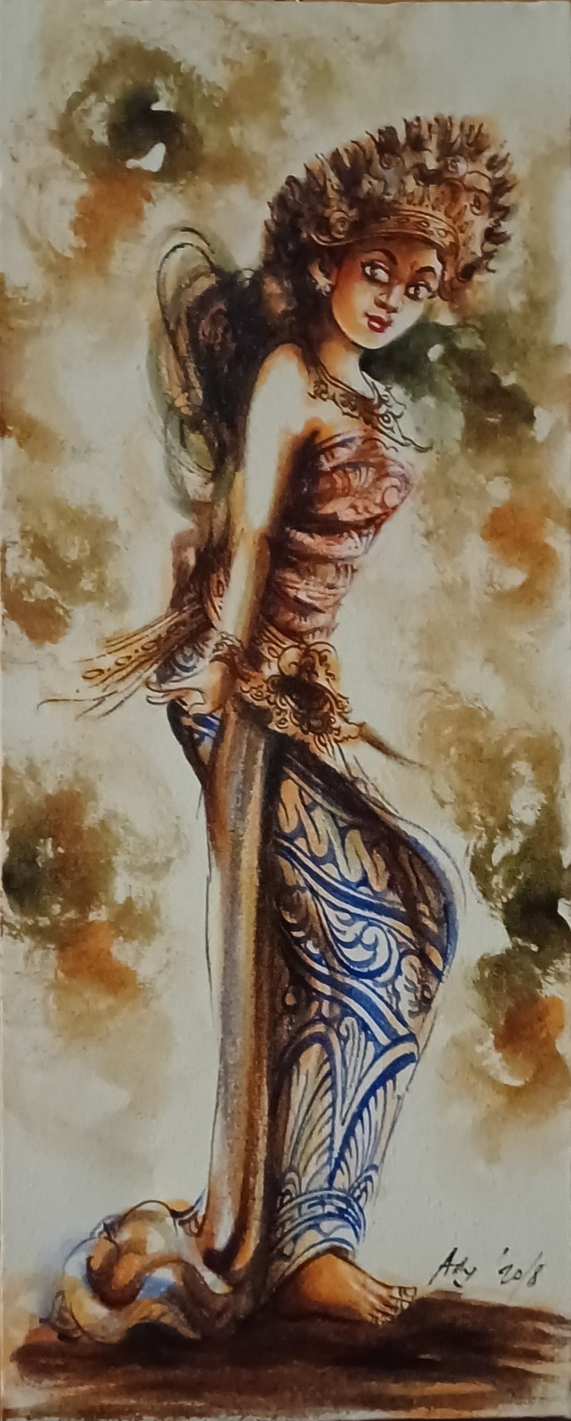 South East Asian Traditional Dancer Canvas