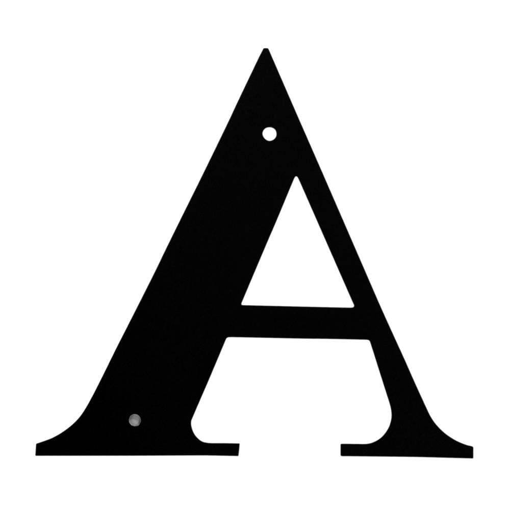 Wrought Iron Letter A Small 6.25&Prime; (Made in USA)