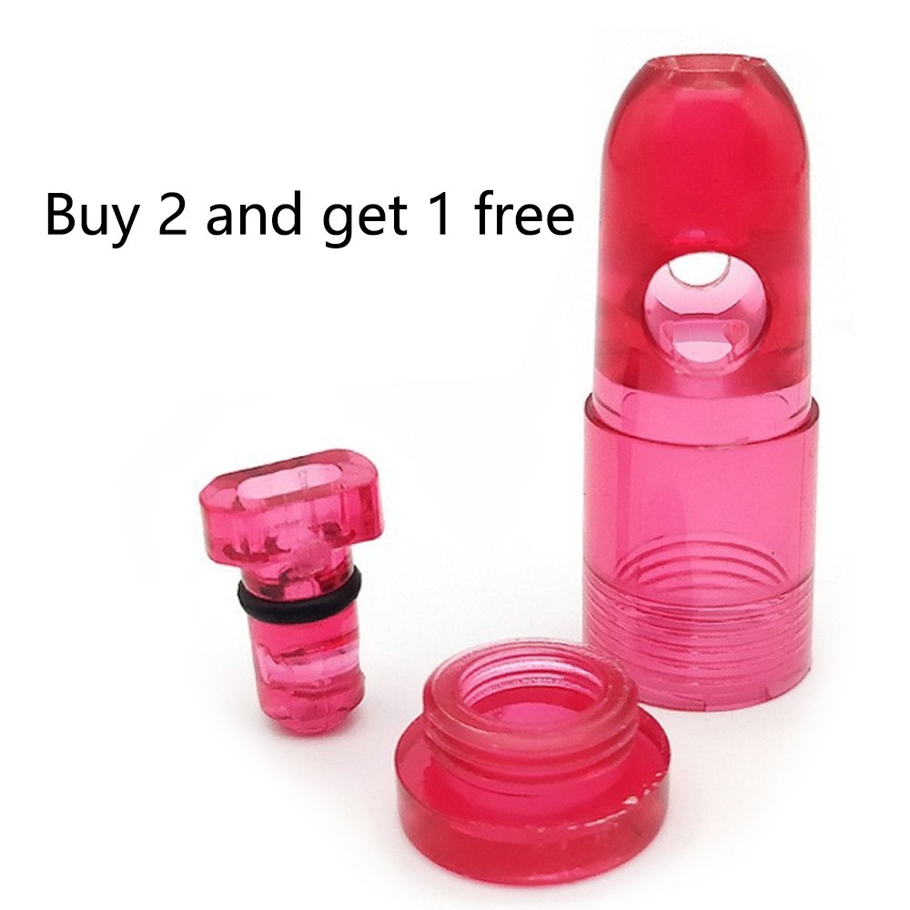 2Pcs Plastic Spice Jars Baskets Storage Box Bullet Dispenser Men Gift For Party