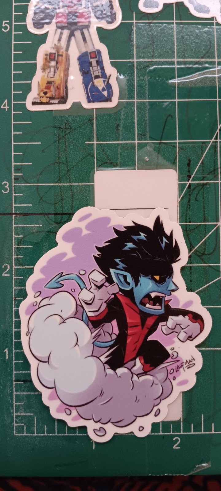 X-MEN&rsquo;S X NIGHTCRAWLER X VYNIL HIGH-GLOSS DIE-CUT STICKER 3X2 INCH STICKER X