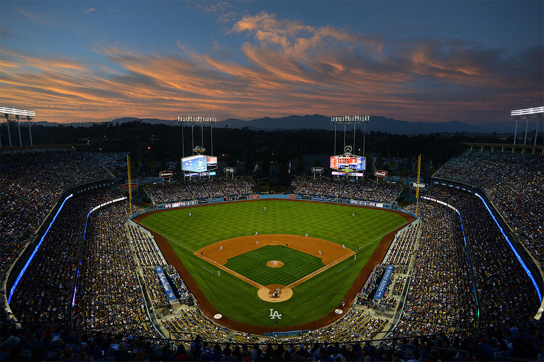 Los Angeles Dodger Baseball Fields Stadium Skyline Art Wall Room – POSTER 20×30