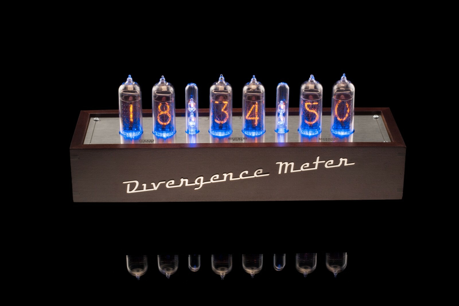 IN-14 Nixie Tube Clock in Wooden Case 12/24H Slot Machine FREE SHIPPING 3-5 Days