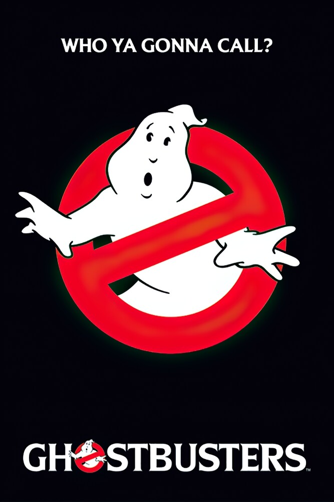 Ghostbusters – Movie Poster (Logo / Slimer – Who You Gonna Call?) (24&Prime; X 36&Prime;)