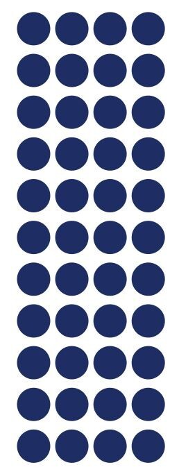 3/4&Prime; Dark Blue Round Label Dots Stickers Color Coding Inventory 3/4 Inch Dot