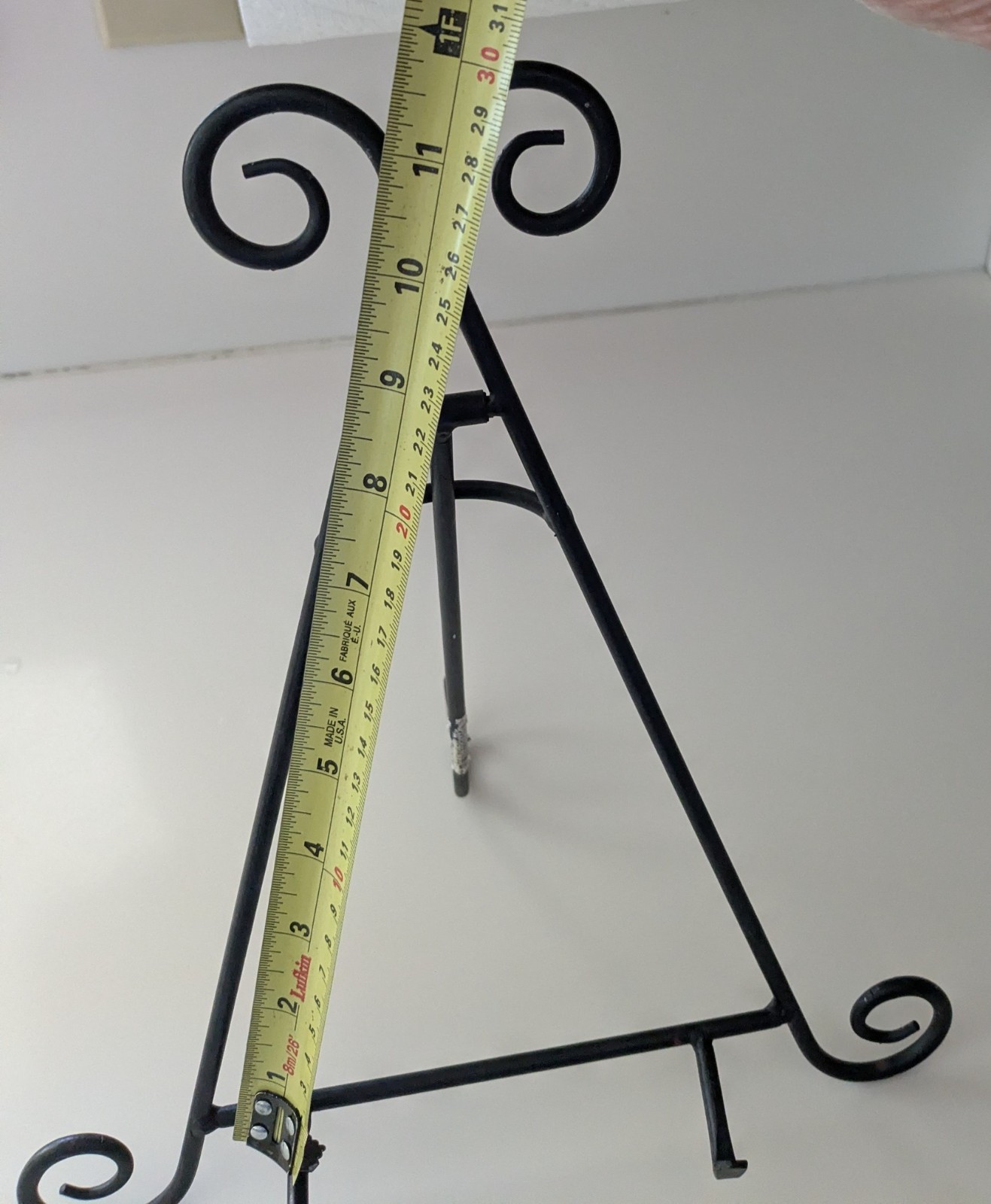 Easel Plate paintings Display Stand Multipurpose 12.5&Prime;T x 11&Prime;W M sz Black Metal