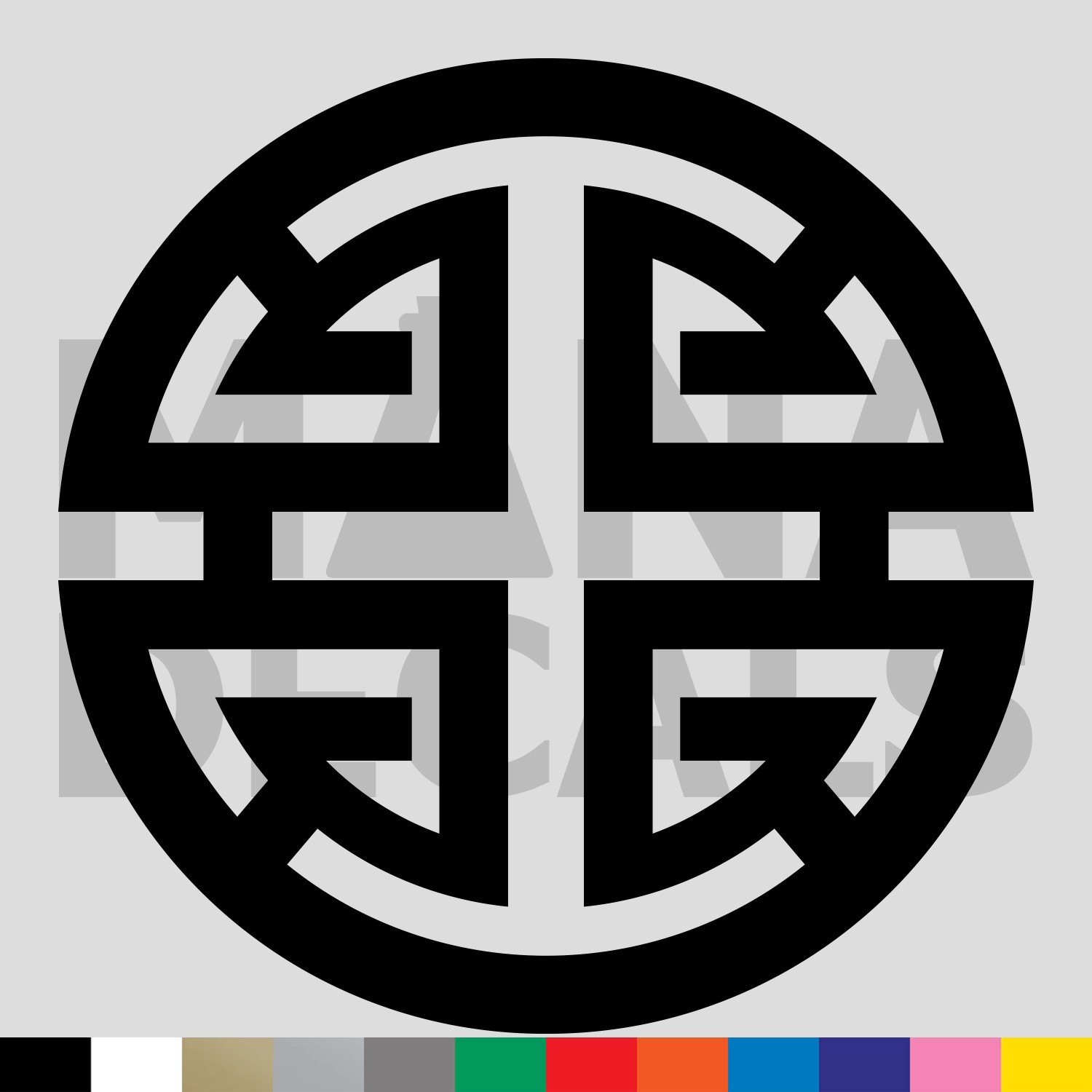 LU Symbol Vinyl Die Cut Decal Sticker – Chinese Prosperity Wealth Good Fortune