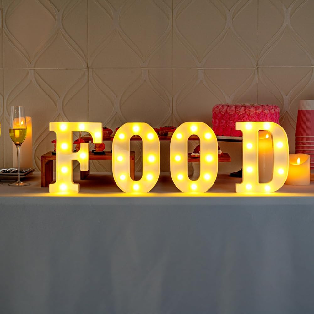 Restaurantware Illumify 6.3&Prime; LED Light-Up Letter D for Events and Parties