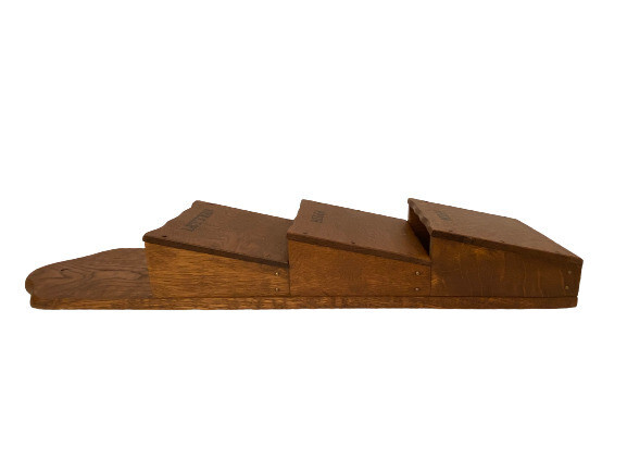 Vintage 1980&rsquo;s Country Rustic Solid Oak 21&Prime; Wall Mount Letter & Key Rack Holder
