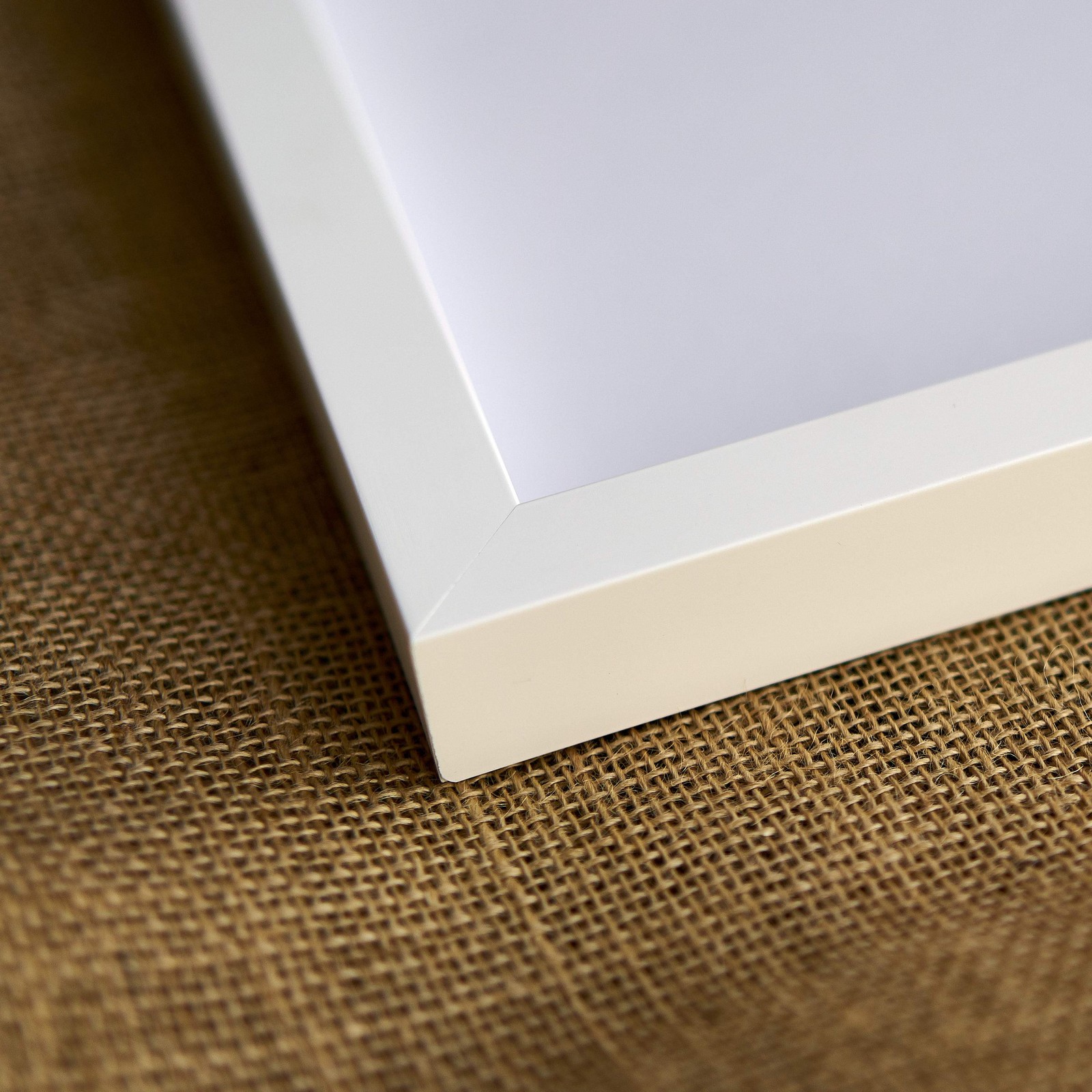 White 13×34 Wood Shadow Box with White Acid-Free Backing 3/4&Prime; Usable Depth