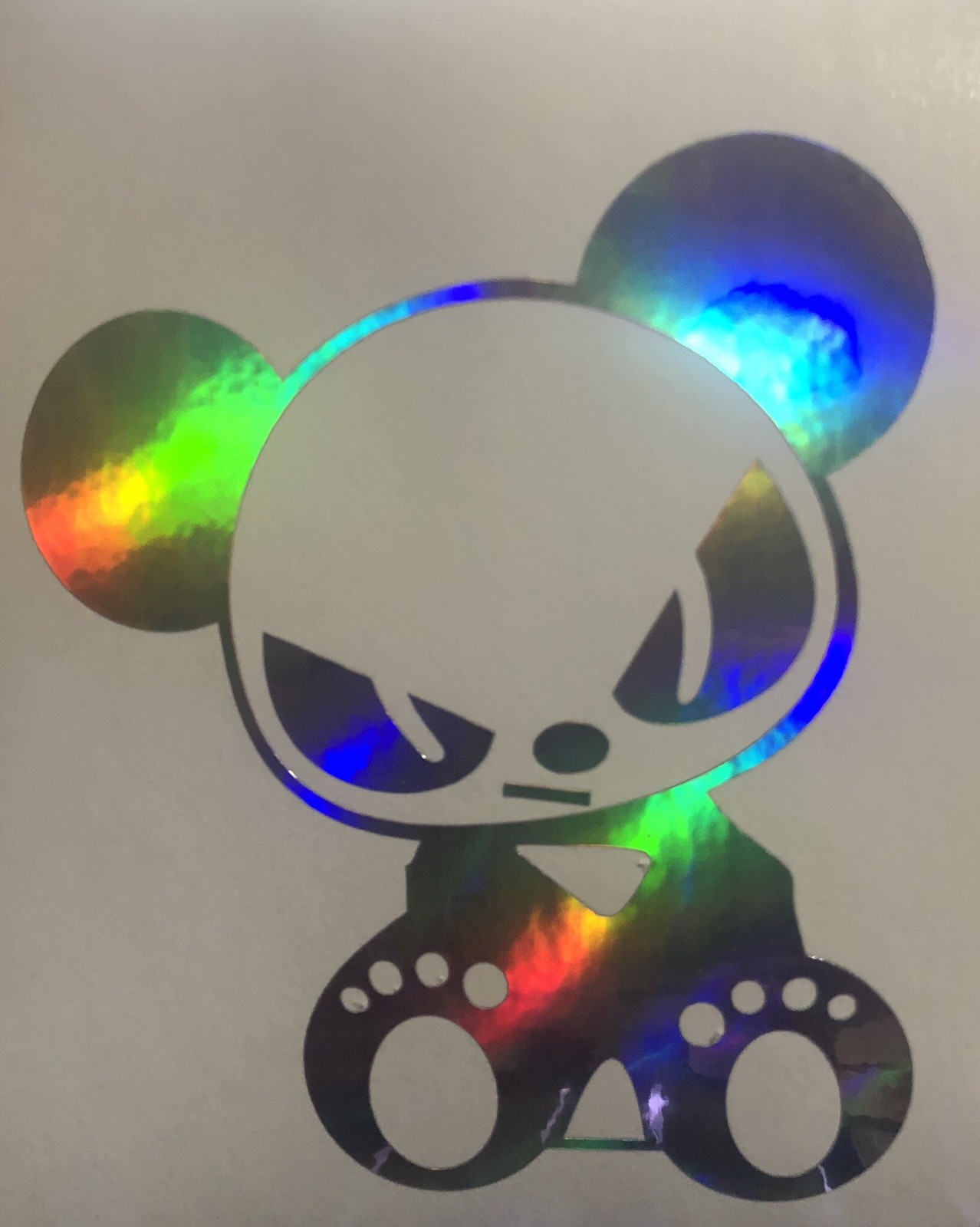 JDM EVIL PANDA BEAR STICKER DECAL VINYL CAR WINDOW BUMPER 3.5&Prime; x 4.2&Prime; JDM