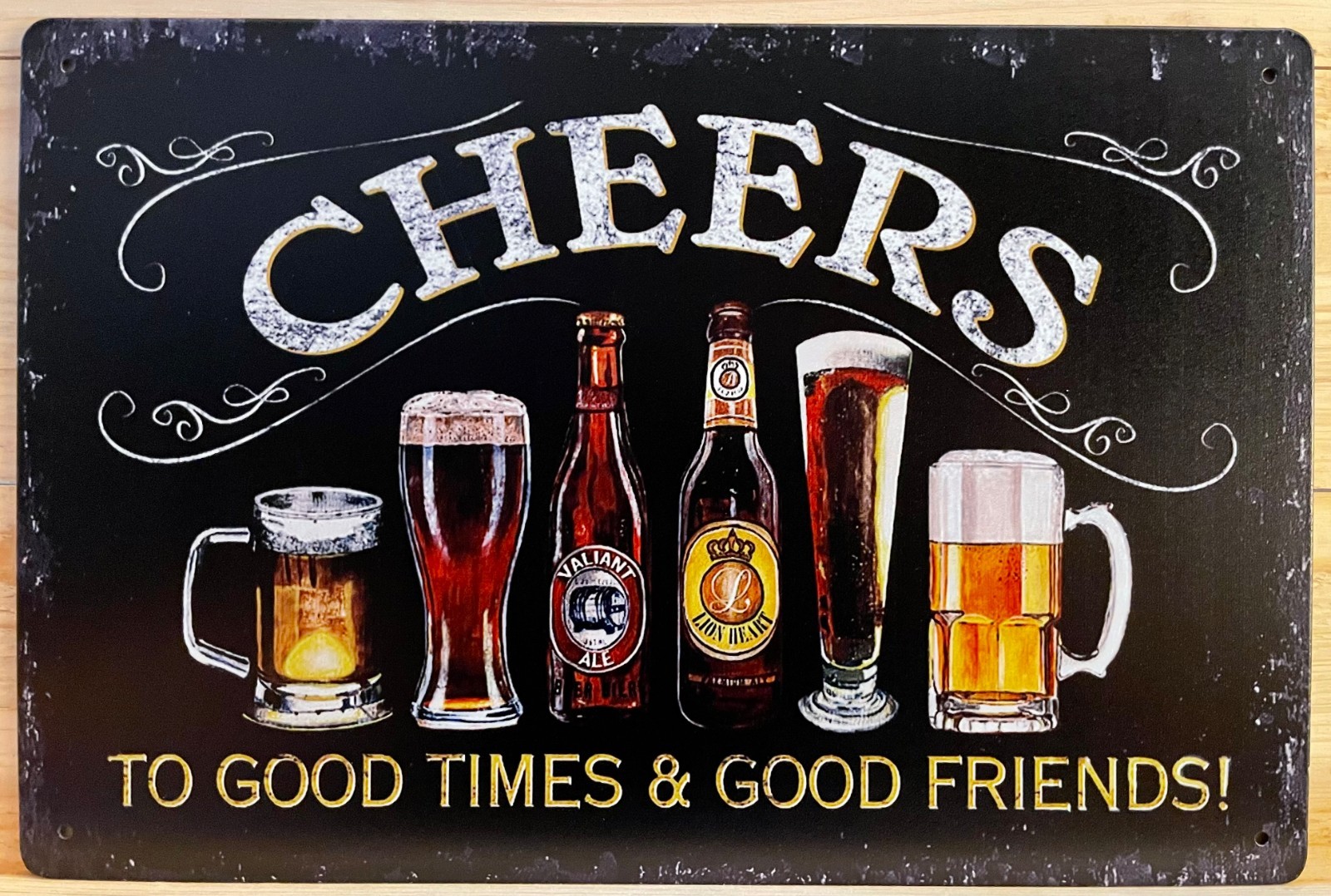 Cheers Mancave Metal Wall Sign 12&Prime; x 8&Prime;