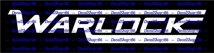 Warlock Boats – Outdoor Sports – Vinyl Die-Cut Peel N&rsquo; Stick Decals/Stickers