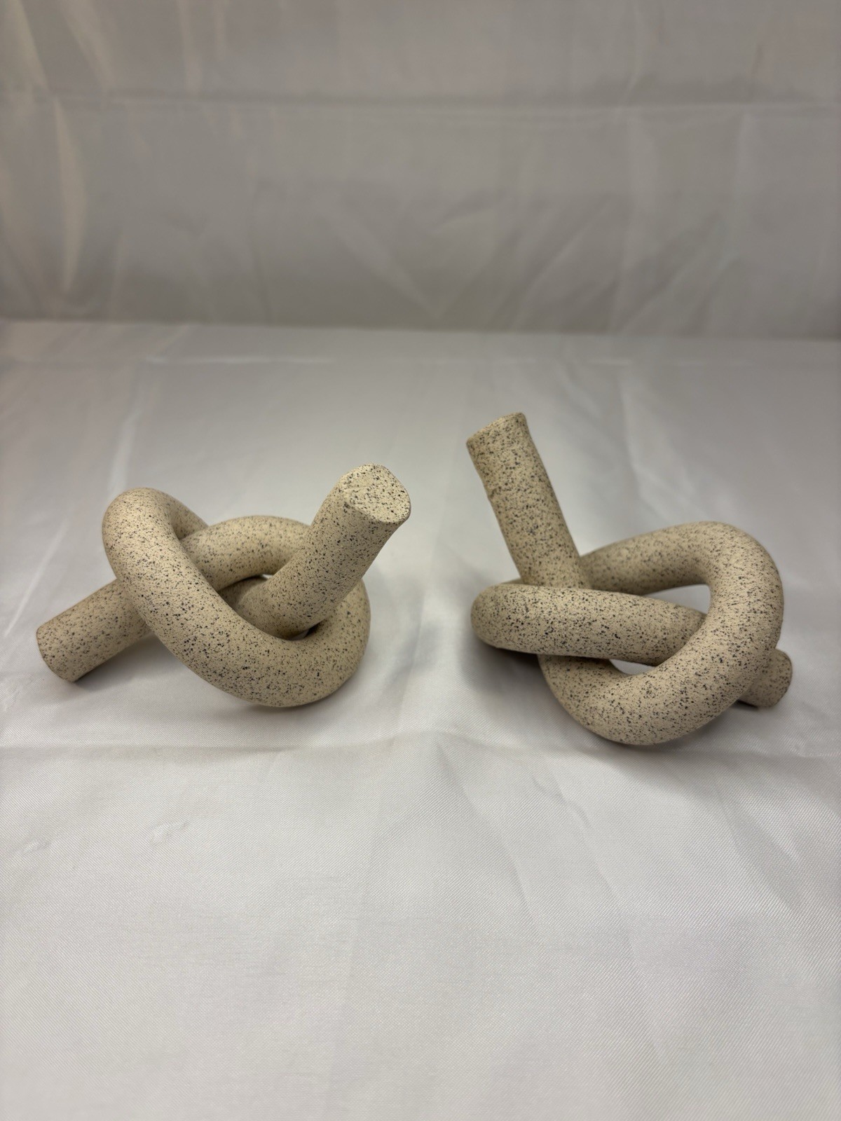 SIN by Virginia Sin Ceramic Sculptures (Set of 2) – Sand Speckled Stoneware