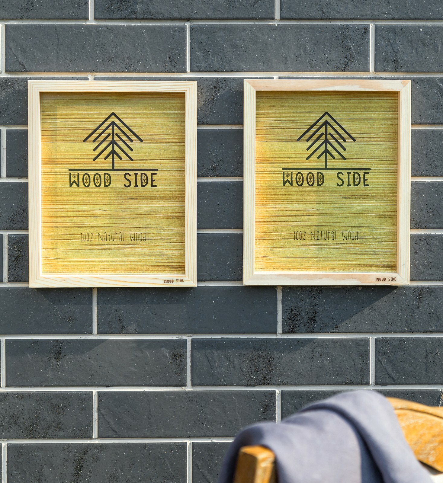Wooden Picture Frames – Natural Eco Unfinished Solid Wood with Thick Borders