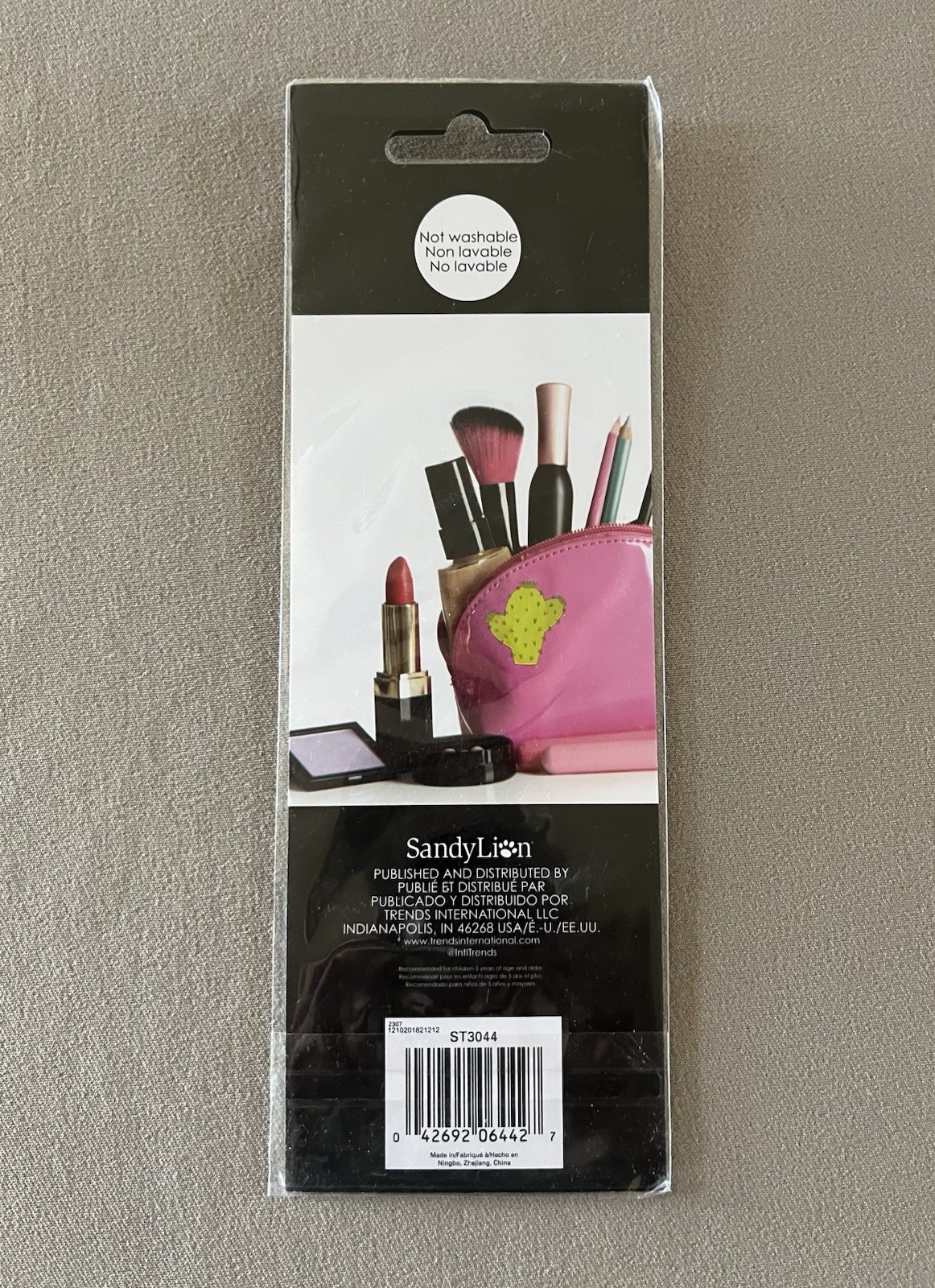 Pk Of TWO Embroidered Stickers (Cactus: 2 1/2” & Blossom: 2 1/4”) New In Package