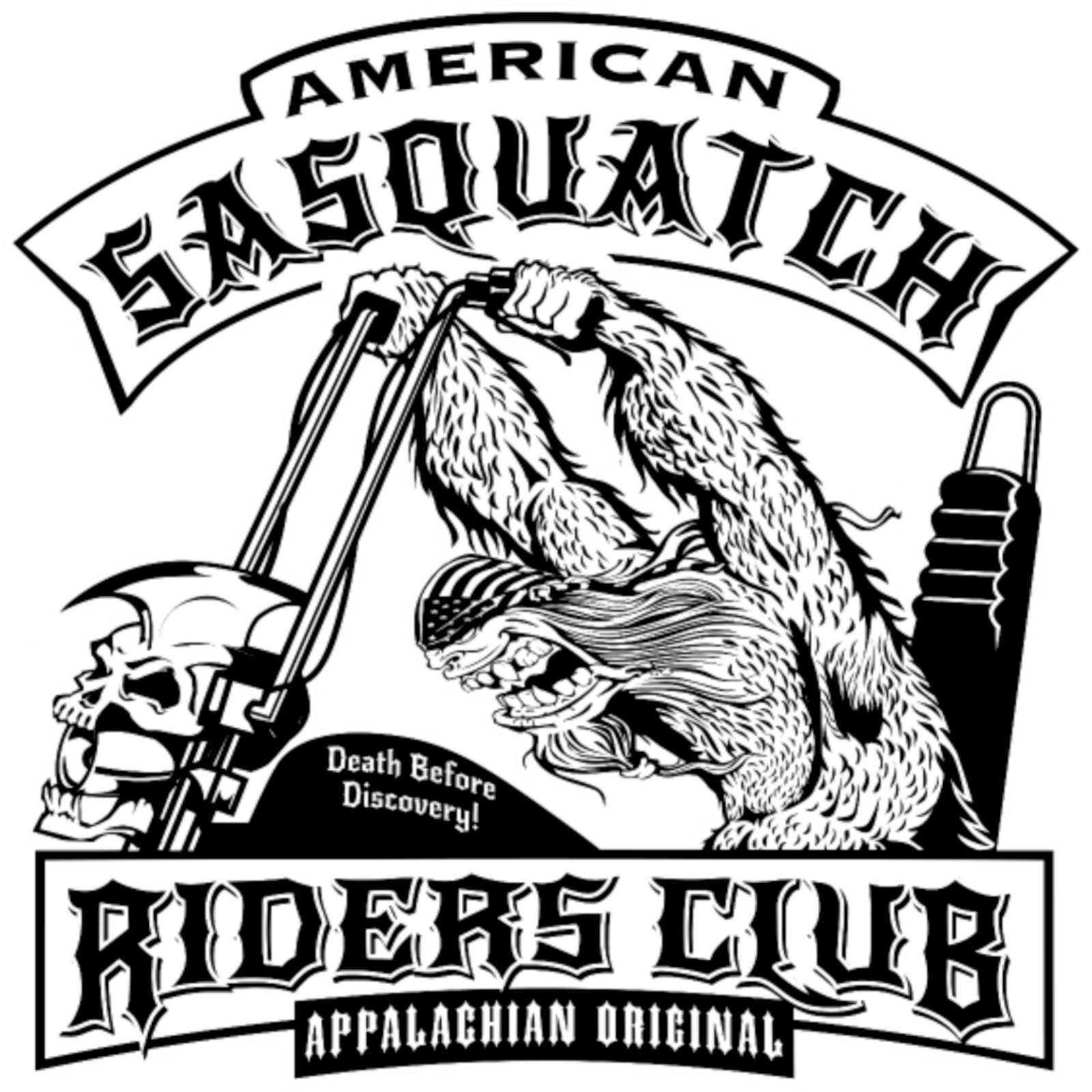 SASQUATCH RIDERS Sublimation Print Ready to Press, Heat Transfer PICK YOUR SIZE