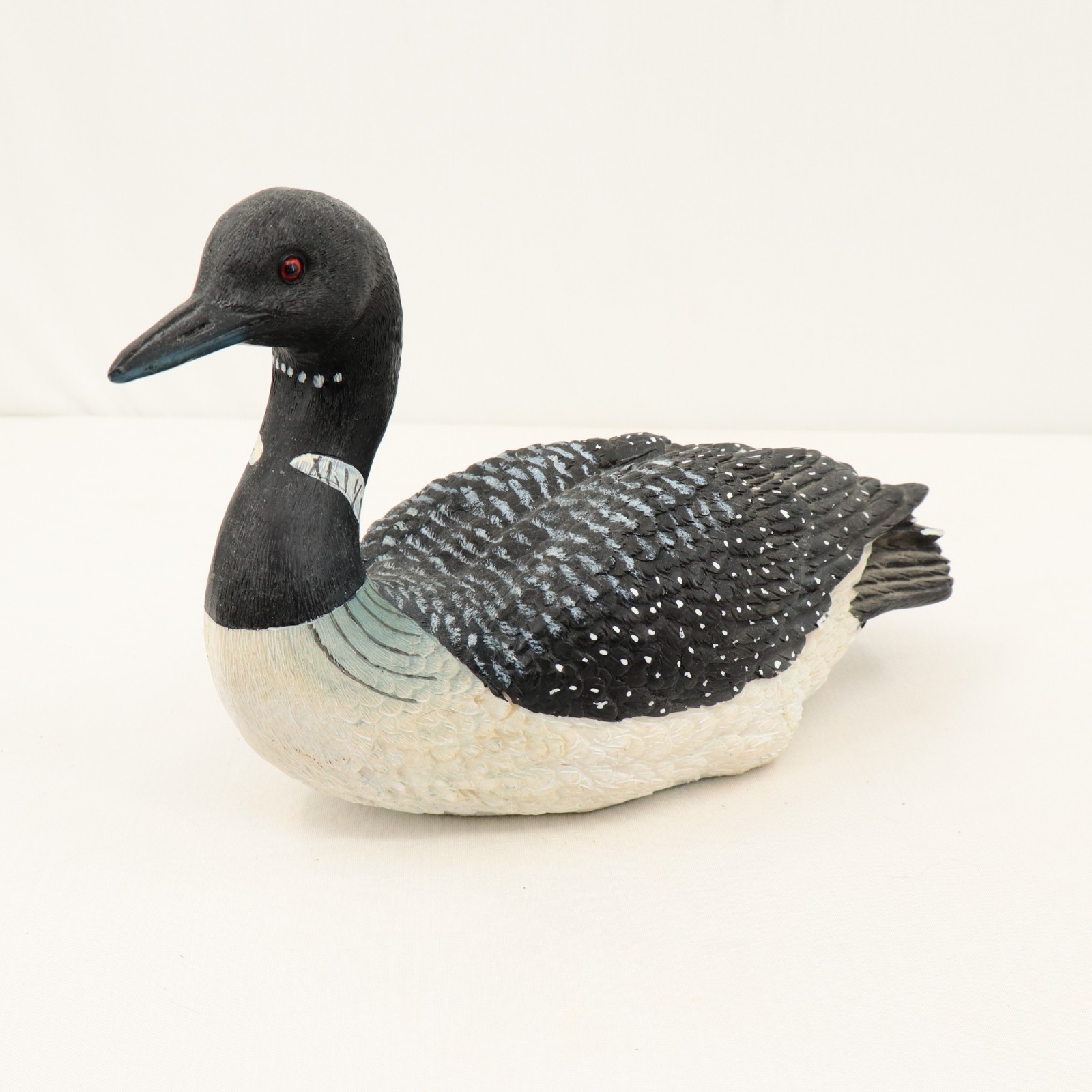 Decorative Faux Wood Resin Common Loon Figurine 10&Prime; Lake House Decor