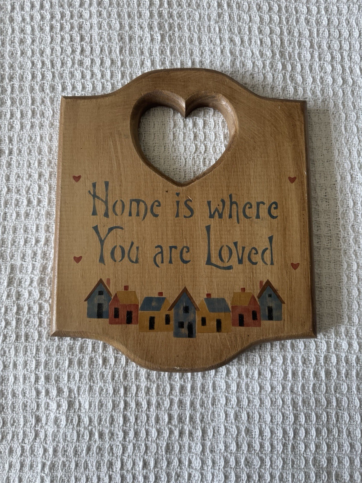 Home Is Where You Are Loved Wood Sign Home Decor Farmhouse Handpainted