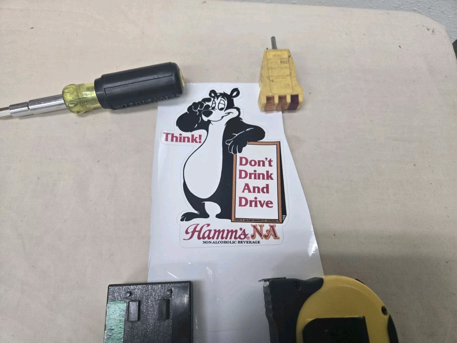 Hamms Bear Sticker Decal