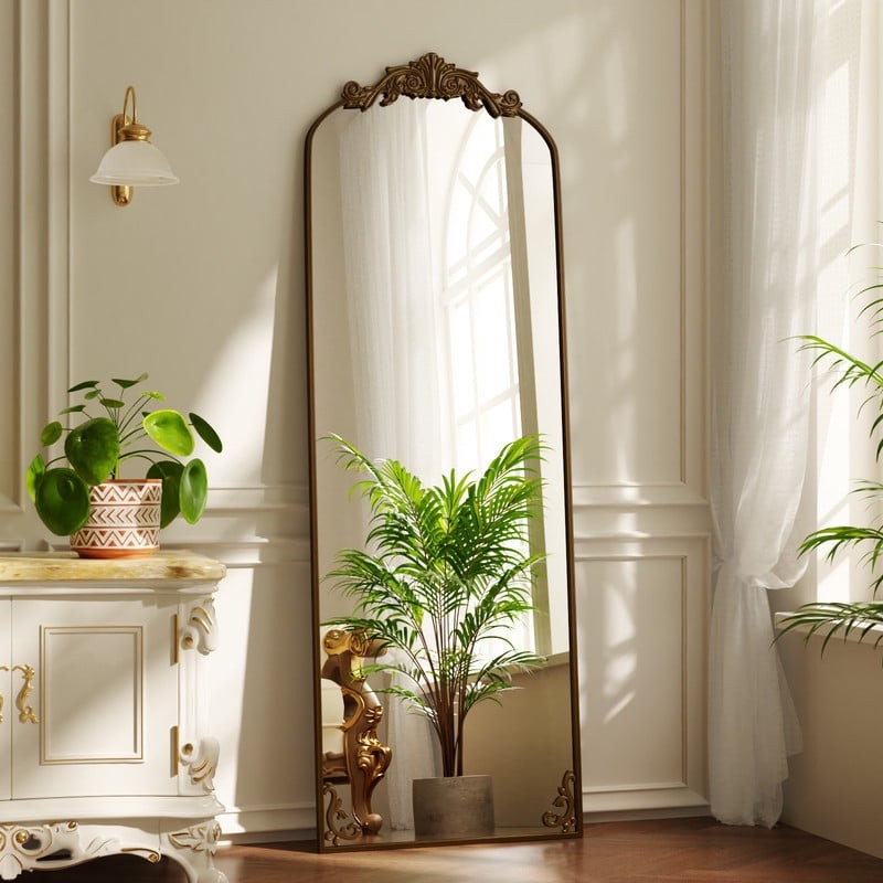 21&Prime;x66&Prime; Vintage Arched Full Length Dressing Mirror Floor Standing Mirror Wall