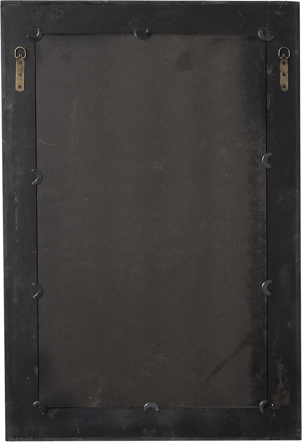 Rustic White Vintage Wall Mirror 24×36 Inches – Decorative Home Accent