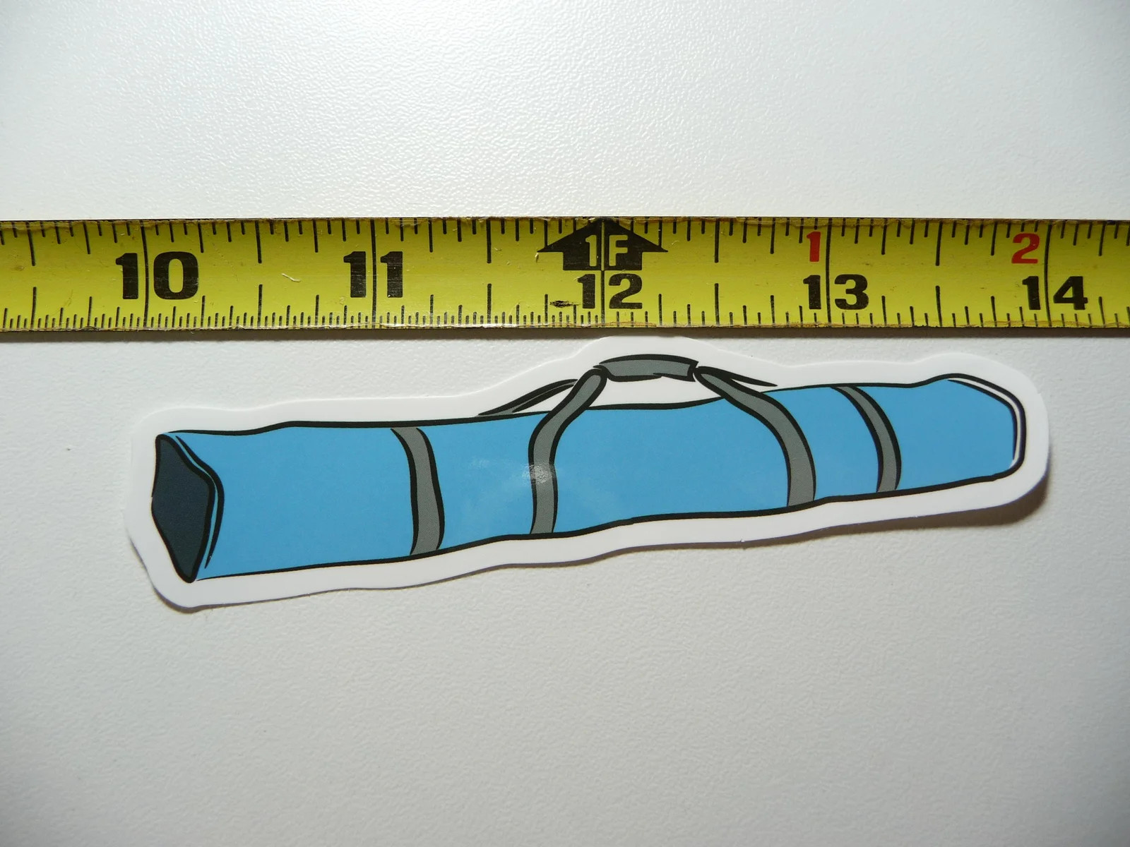 WINTER SPORTS BAG OF SKIS SMALL STICKER DECAL RESORT PLAY FUN SNOW