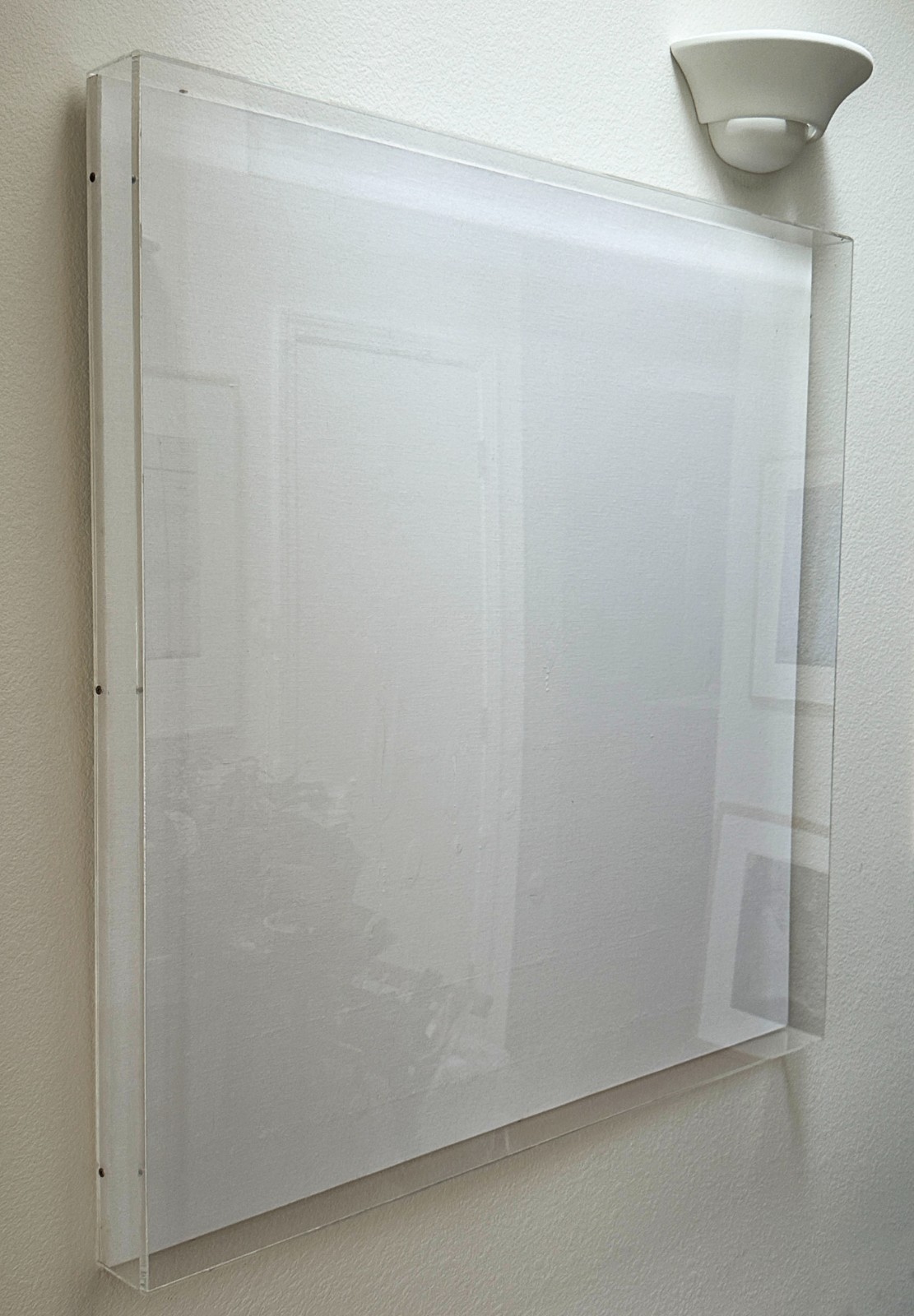 Gallery-Style Shadowbox with Linen Backing ( used for a Keith Haring print)