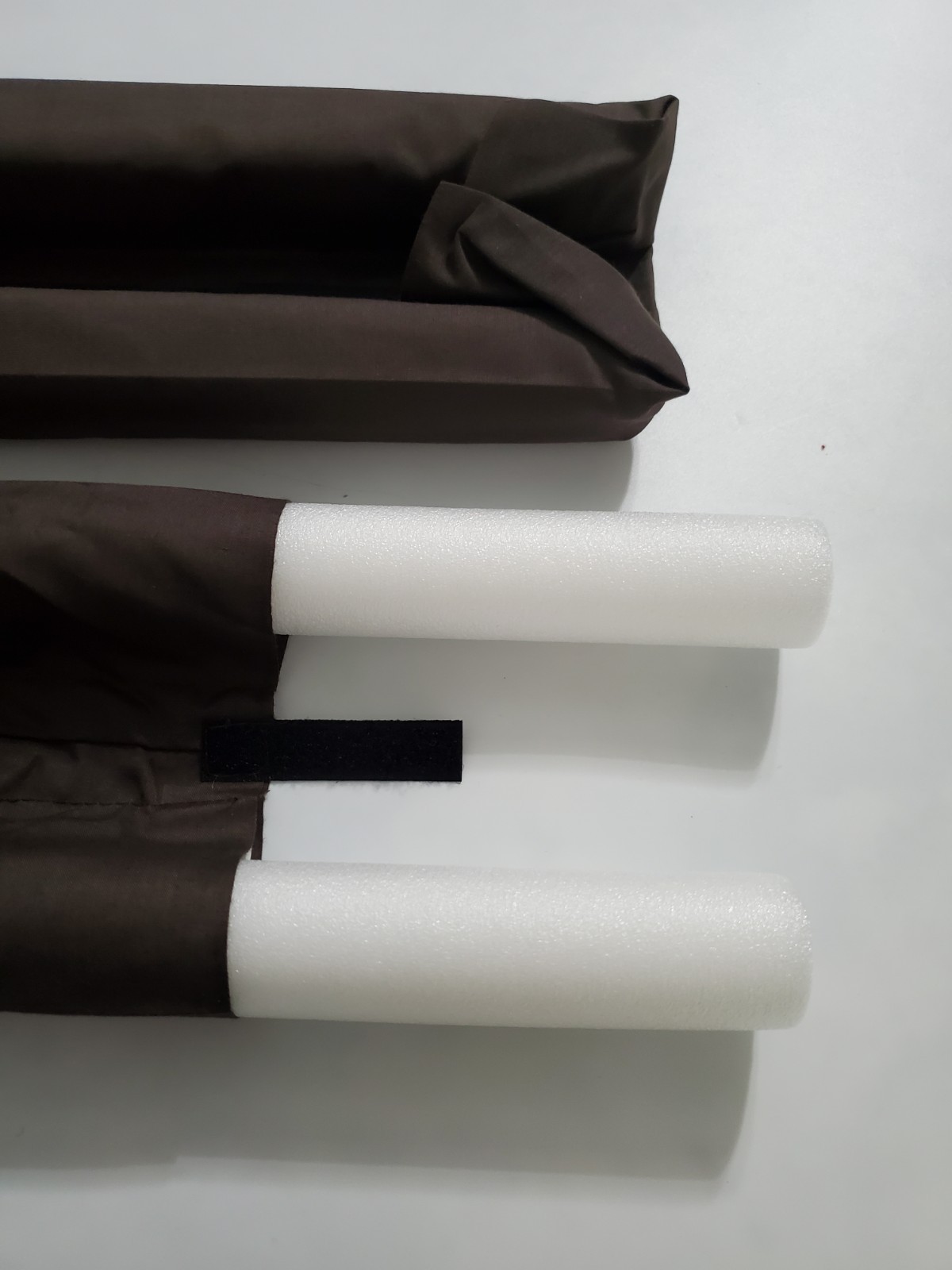 Twin Draft Guard Doors Windows Set of 2 Wind Blocker 35&Prime; Adjust Length Brown