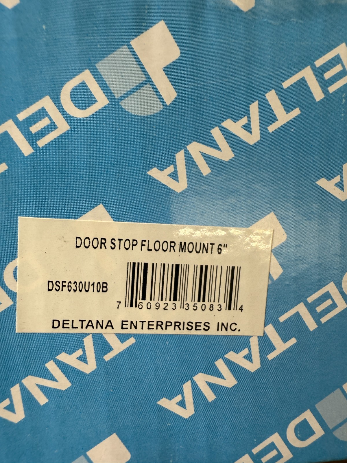 Deltana DSF630U10B 6&Prime; Solid Brass Heavy Duty Door Stop Floor Mount Bumper